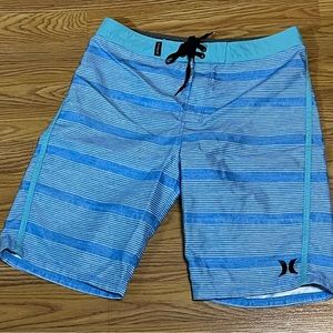 Hurley kids blue swim shorts size 18